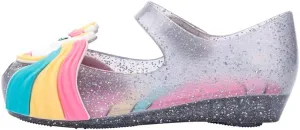 mini melissa Girl's Ultragirl Unicorn Ballet Flat