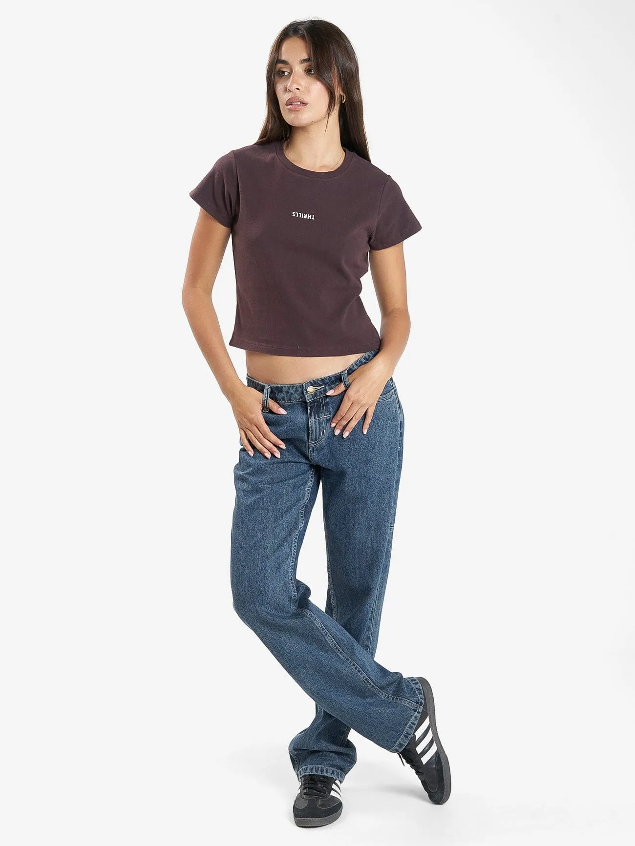 Minimal Thrills Mini Tee - Deep Plum