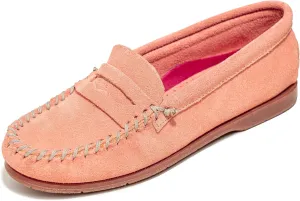 Minnetonka Mellony Penny – Women's Penny Loafer Design, Water and Stain Resistant, Genuine Suede, and Lightweight Sole