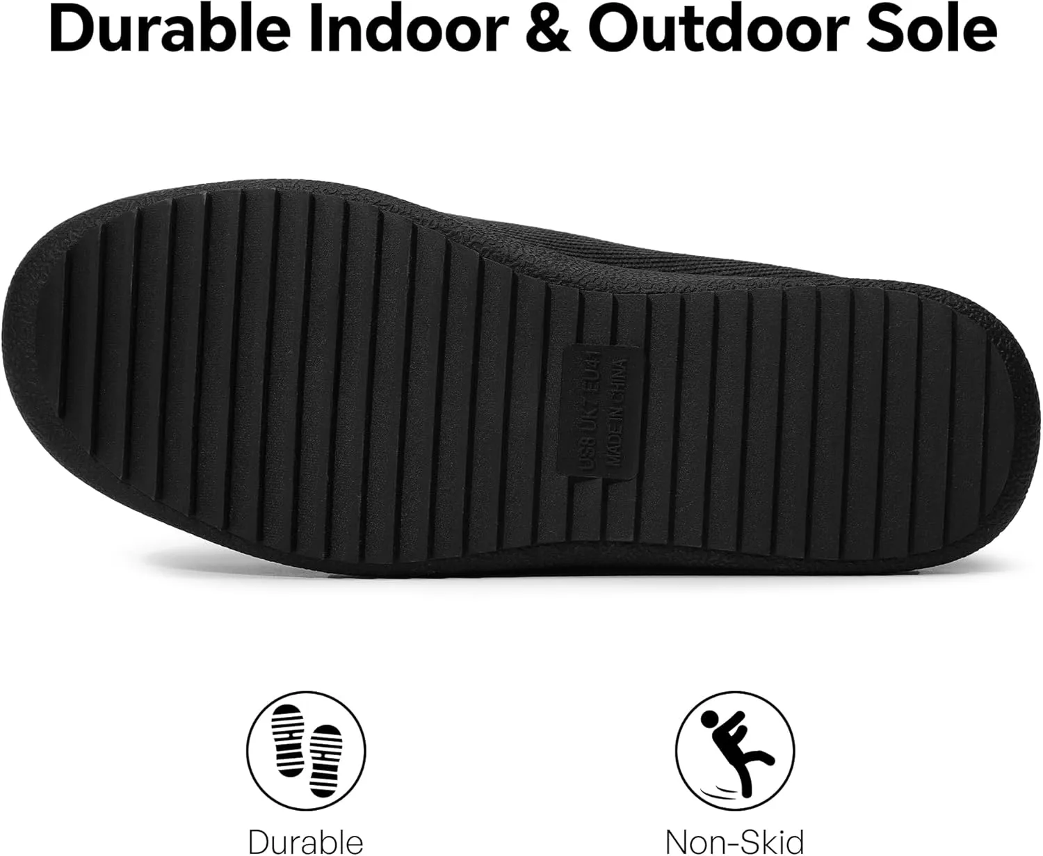 MIXIN Mens Moccasin Slippers Memory Foam House Shoes, Indoor/Outdoor Warm Loafer Slippers Birthday Gifts for Men Dad Husband