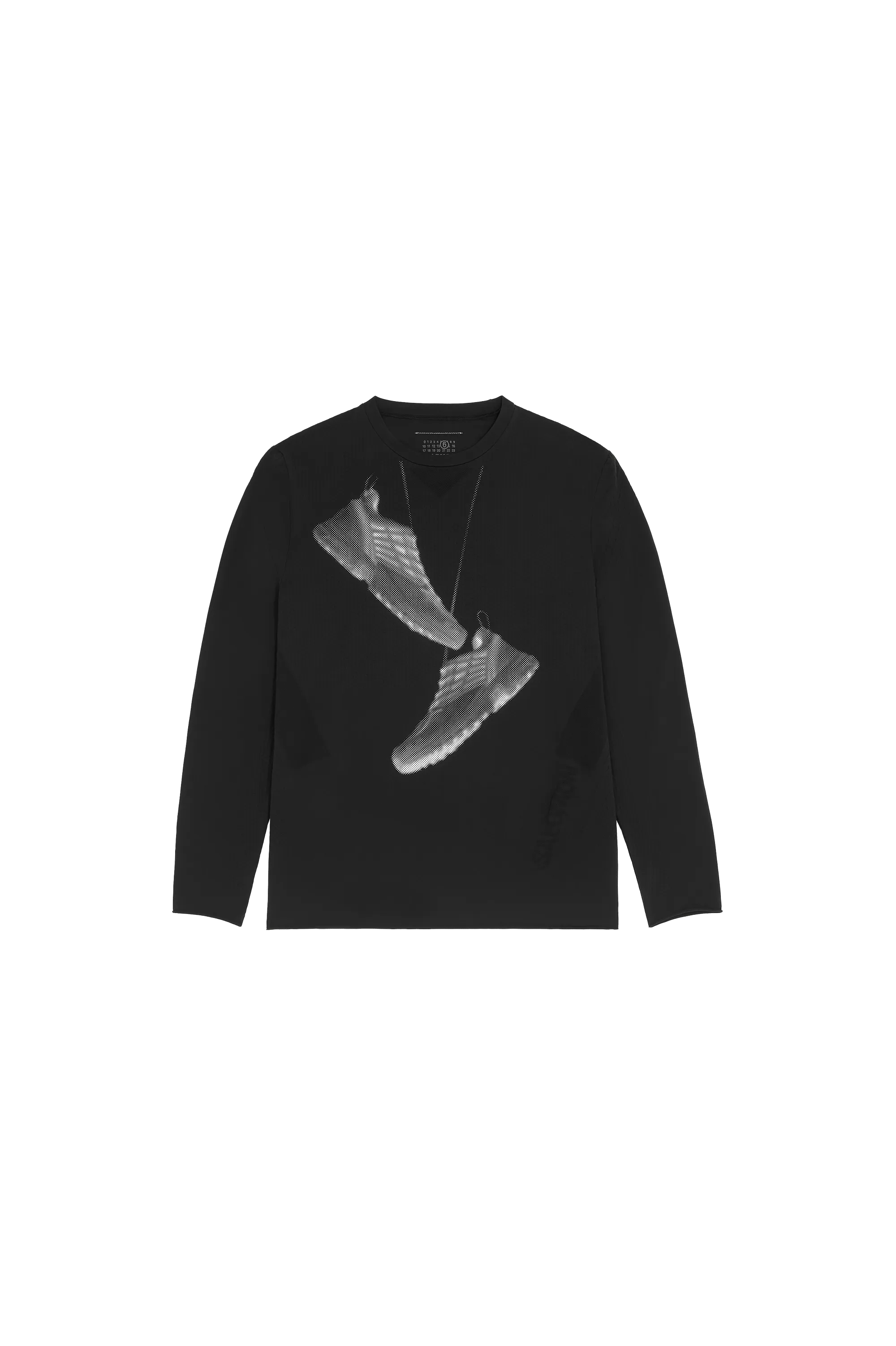MM6 X Salomon Edition Sneaker Print T-Shirt Black