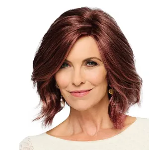 Mod About You Mid-length Layered Bob Wig by Hairuwear, 2023 Spring Luxury Collection, Average Cap, GL33-130 Sangria