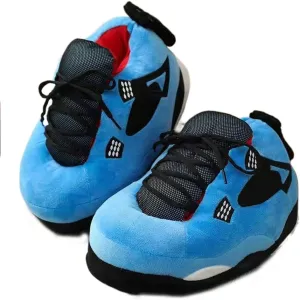MOLERFO Sneaker Slippers Non Slip Sole Indoor House Plush Slippers Unisex Indoor Floor Cotton Shoes