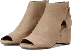 MOOMMO Women Open Toe Booties Sandals Heeled Cutout Peep Toe Summer Ankle Bootie Chunky Block Mid Heel Back Zipper Hollowed Dress Sandal Shoes 2.5" Heels Retro Elegant Office Party Comfort 4-11 M US
