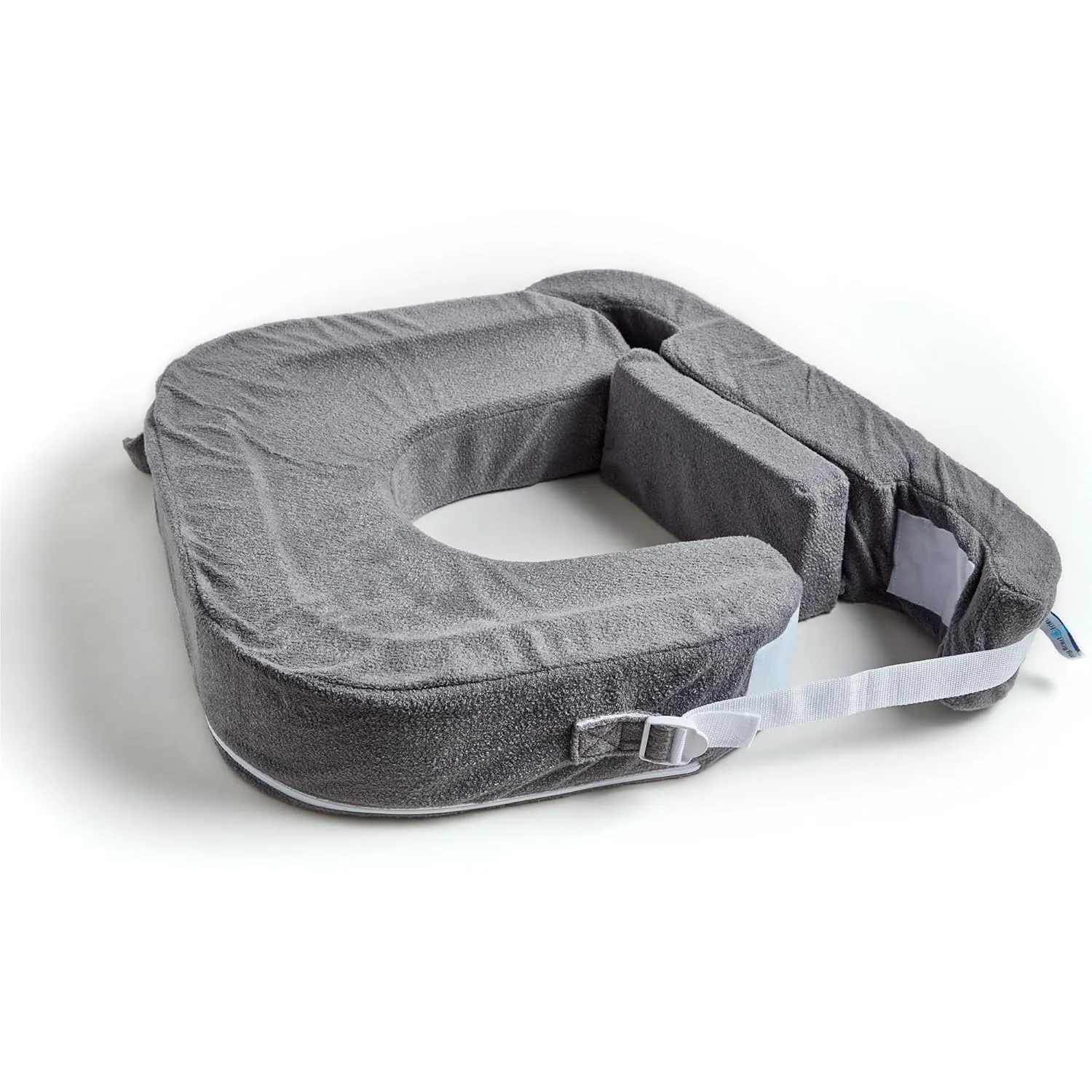 My Brest Friend Twin Nursing Pillow - Enhanced Comfort with Slipcover - Ergonomic Breastfeeding Pillow for Ultimate Support - Adjustable Nursing Pillow with Handy Side Pocket, Dark Grey