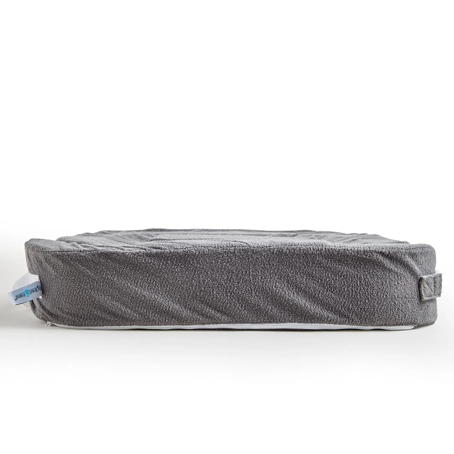 My Brest Friend Twin Nursing Pillow - Enhanced Comfort with Slipcover - Ergonomic Breastfeeding Pillow for Ultimate Support - Adjustable Nursing Pillow with Handy Side Pocket, Dark Grey