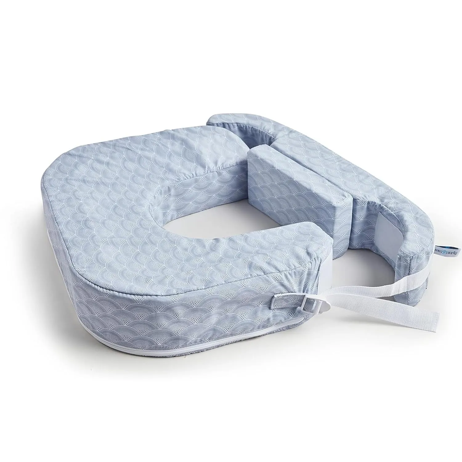 My Brest Friend Twin Nursing Pillow - Enhanced Comfort with Slipcover - Ergonomic Breastfeeding Pillow for Ultimate Support - Adjustable Nursing Pillow with Handy Side Pocket, Horizon