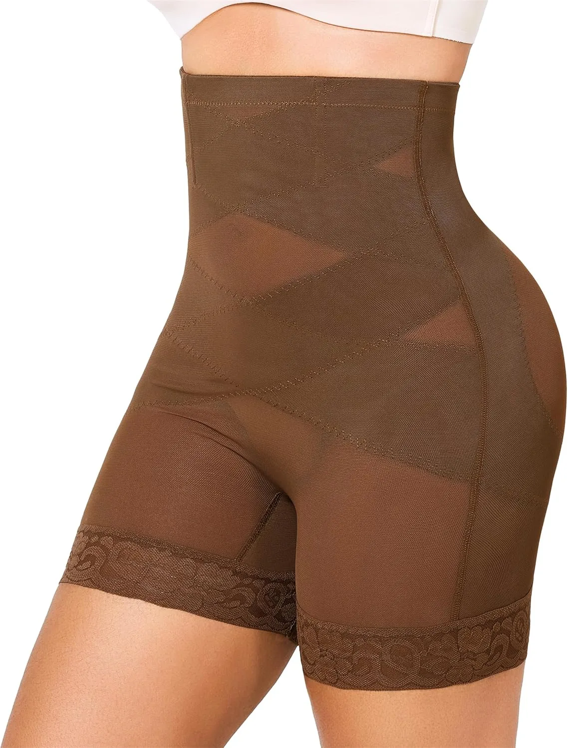 Nebility Shapewear Tummy Control Body Shaper High Waisted Butt Lifting Panties Shapewear Shorts Thigh Slimmer