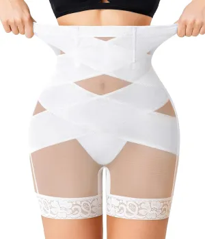 Nebility Shapewear Tummy Control Body Shaper High Waisted Butt Lifting Panties Shapewear Shorts Thigh Slimmer