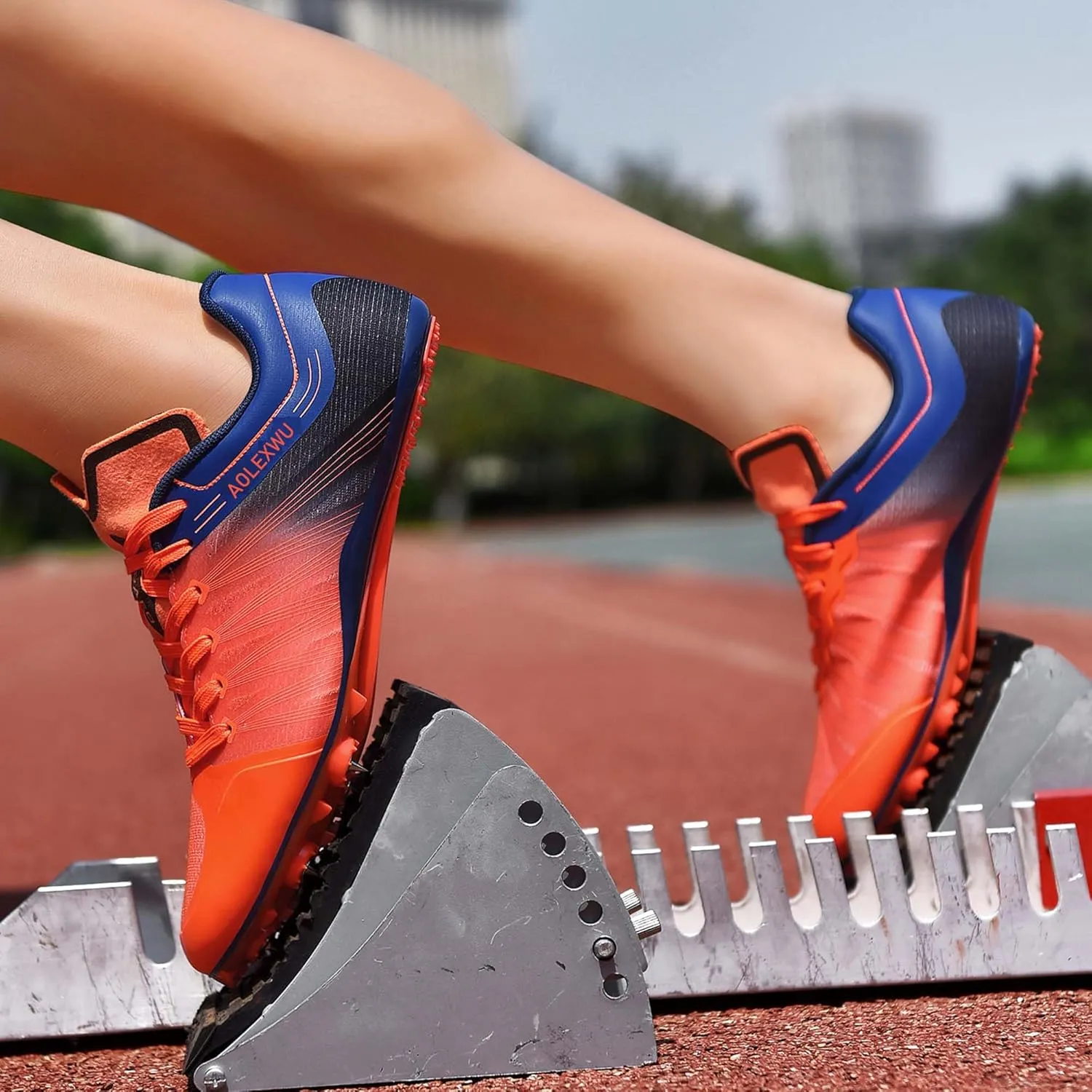 New Track and Field Shoes - Unisex, All Ages - Black - Mesh - Athletic - Minimal Cushioning - Lace-Up - Round Toe - Flat Heel - Sprint Running - Nail Spikes - US Size 12
