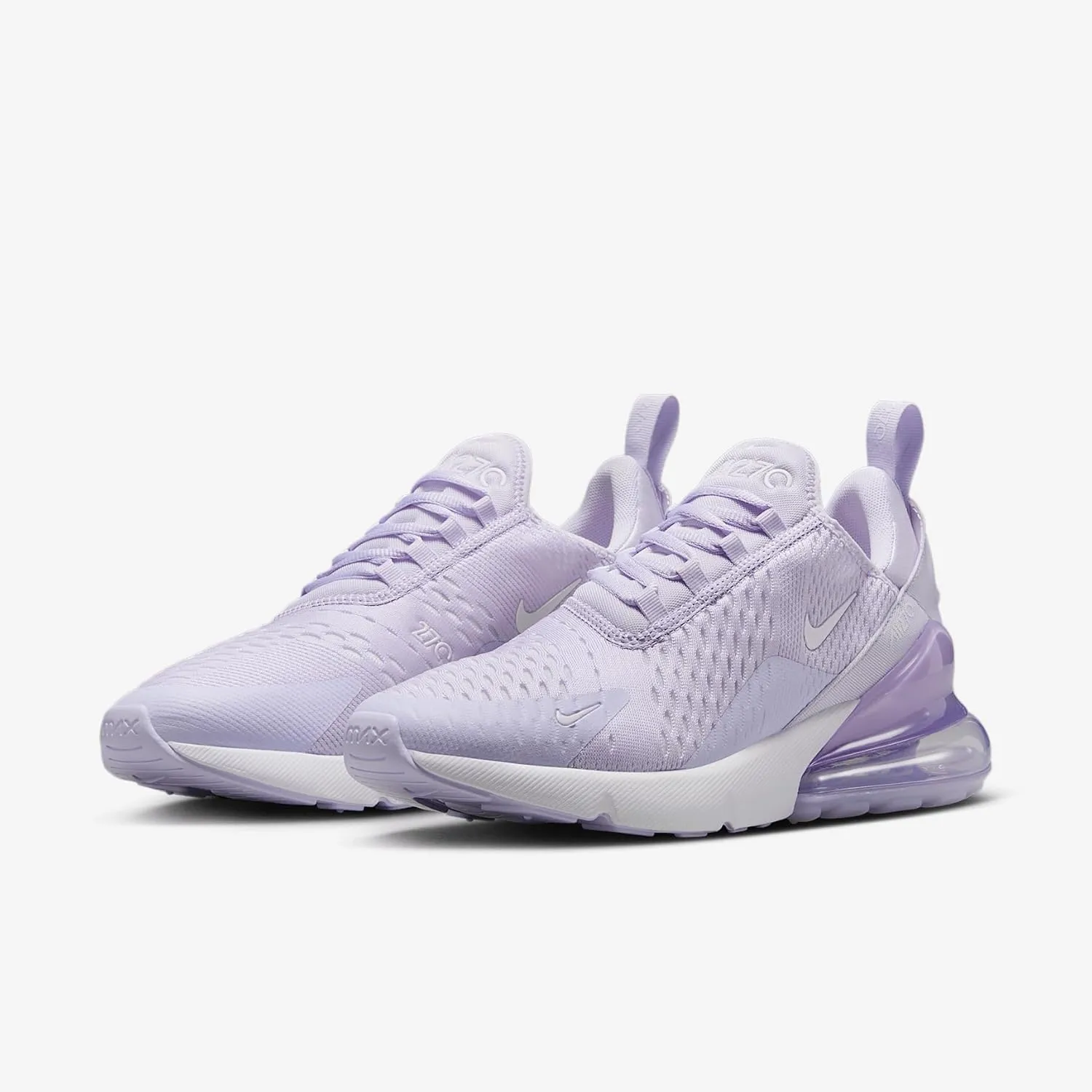 Nike Air Max 270 Women's Shoes (AH6789-502, Amethyst Tint/Amethyst Tint/White)