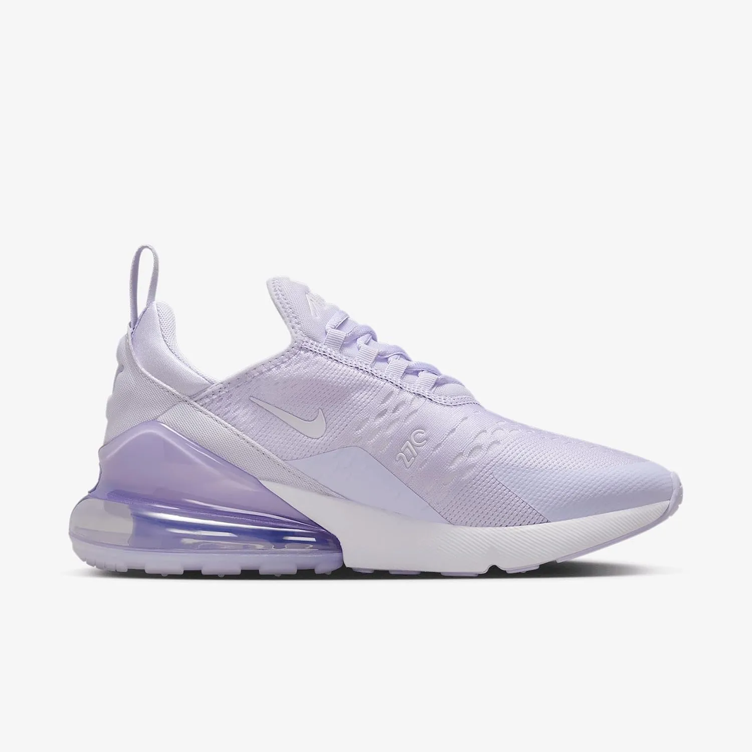 Nike Air Max 270 Women's Shoes (AH6789-502, Amethyst Tint/Amethyst Tint/White)