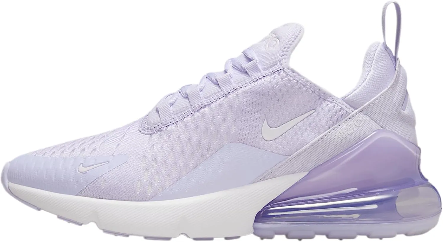 Nike Air Max 270 Women's Shoes (AH6789-502, Amethyst Tint/Amethyst Tint/White)