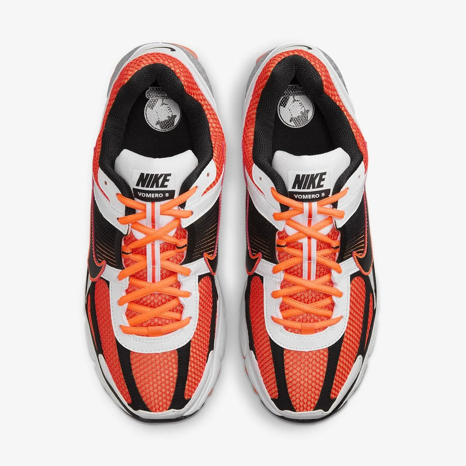Nike Zoom Vomero 5 Mens (FB9149-800, Total Orange/White/Metallic Platinum/Black)