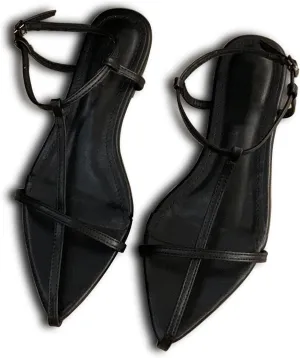 N.N.G Women Flat Sandals Dressy Srtappy Slingback Mules Cute Evening Vegan Leather Gladiator Designer Pretty Casual Pointed Open Toe