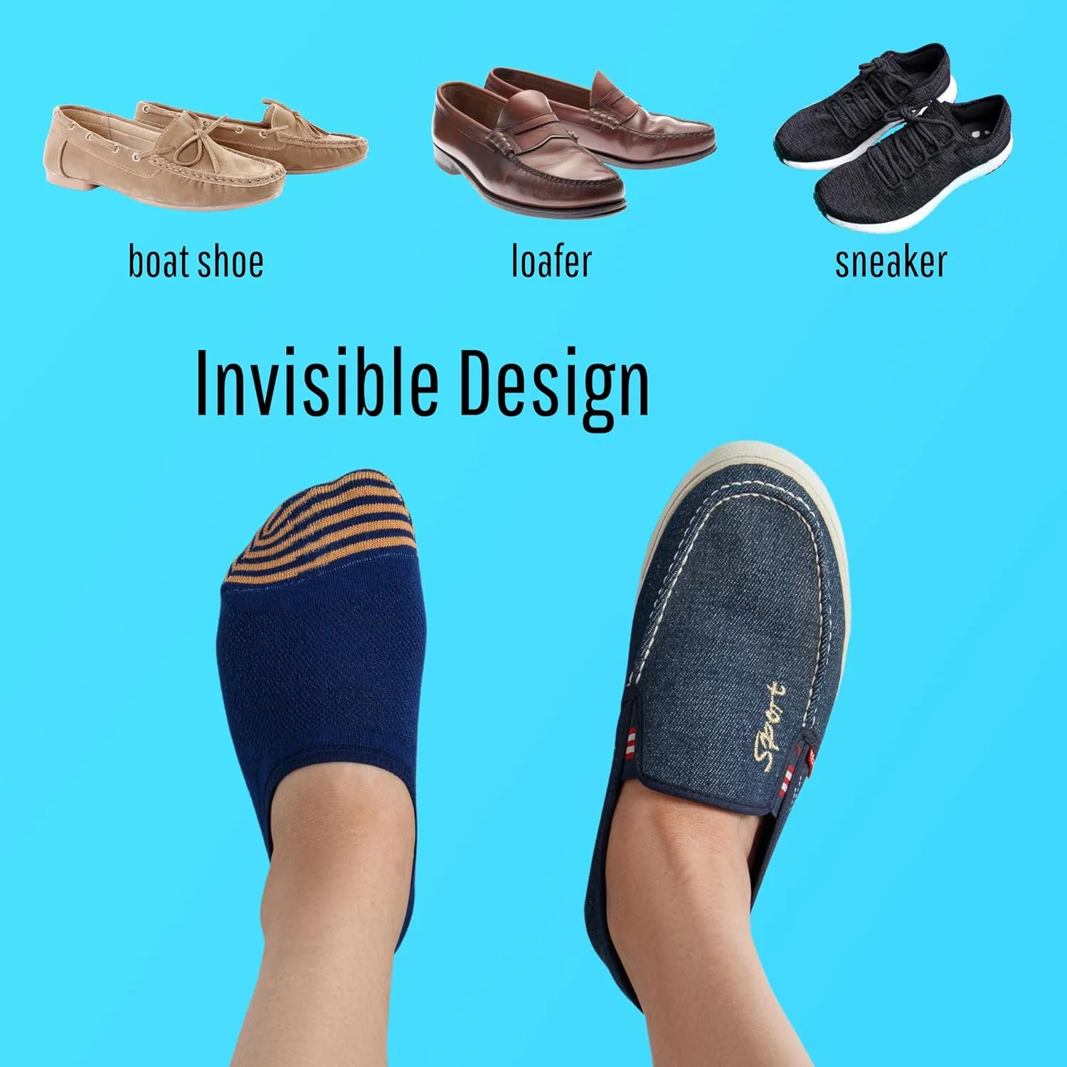 No Show Socks for Men 6 Pack,Non Slip Cotton Low Cut Short Socks for Sneaker Loafer Running