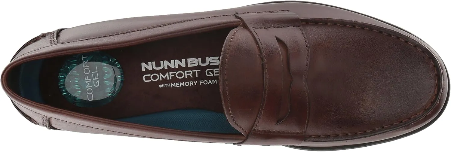 Nunn Bush Men's Drexel Moc Toe Penny Loafer with KORE Walking Comfort Technology