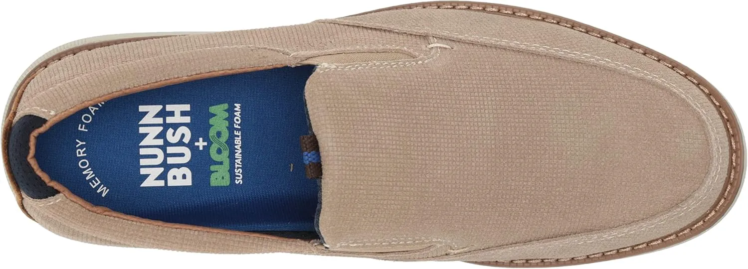 Nunn Bush Men's Otto Moccasin Toe Slip on Leather Loafer with Lightweight Sole