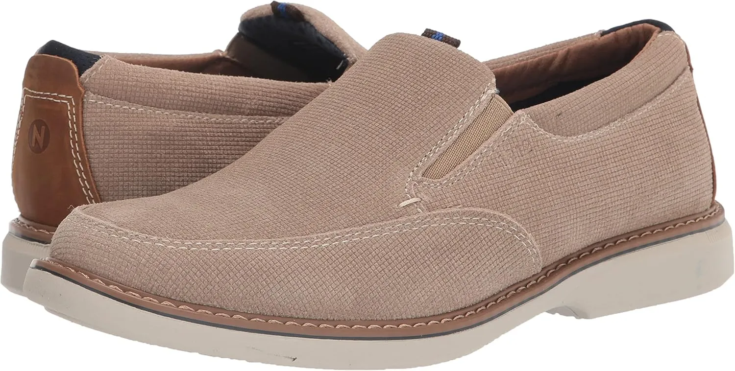 Nunn Bush Men's Otto Moccasin Toe Slip on Leather Loafer with Lightweight Sole
