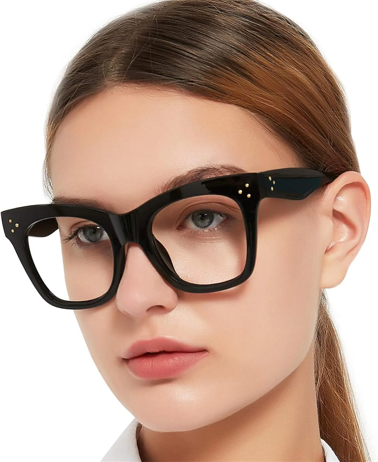OCCI CHIARI Blue Light Blocking Glasses Fashion Readers Anti Blue Light Blocking Glasses Computer Use (Black, 0)