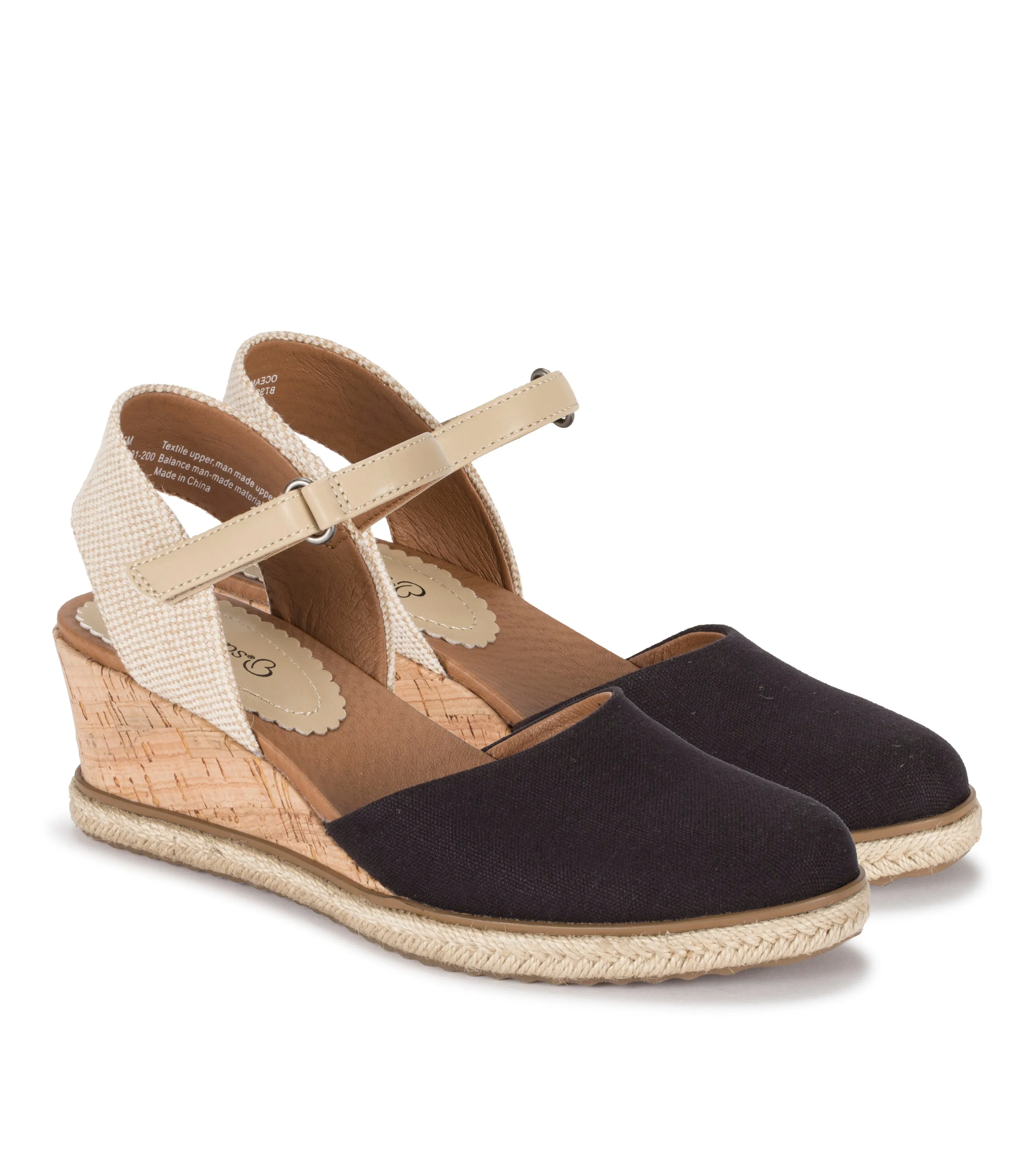 Ocean Closed Toe Wedge Sandal