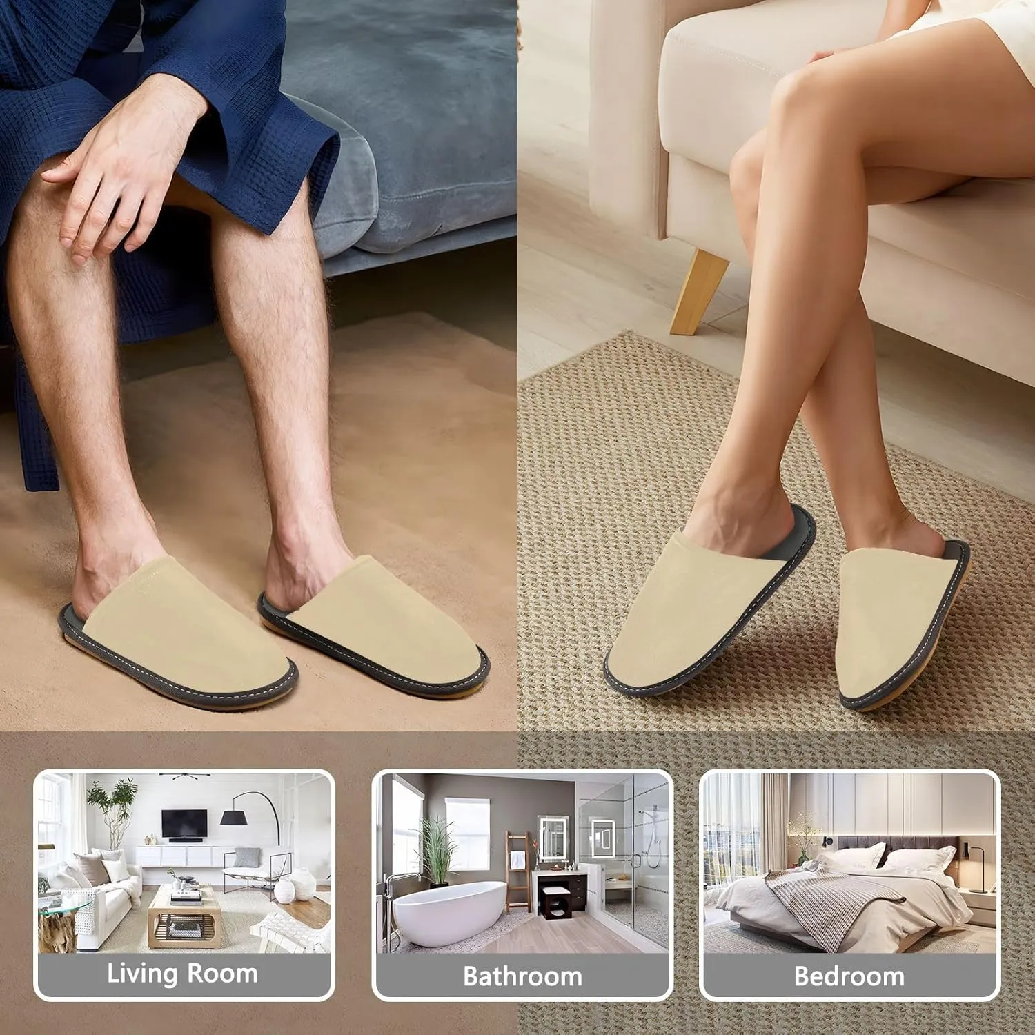 ODAWA Leopard Print Warm Shoe House Slippers for Grandma Mom, Fall House Slippers with Memory Foam Anti-Skid Sole