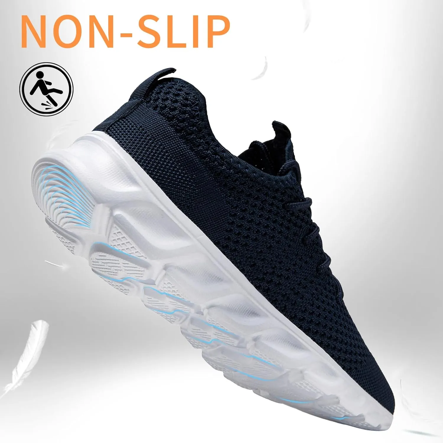 Oltyutc Tennis Gym Shoes for Women Lightweight Running Sneakers Slip On Walking Shoes for Outdoor Workout Travel