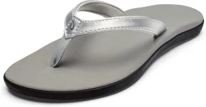 OLUKAI Ho'opio Girls' Beach Sandals, Quick-Dry Flip-Flop, Water Resistant & Cute Design, All-Day Comfort Fit