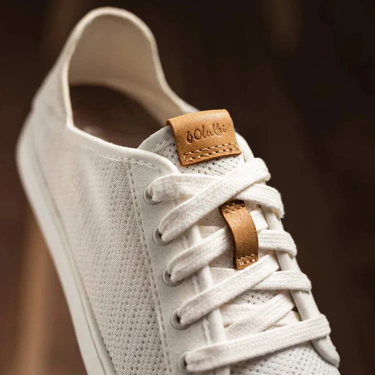 OluKai Women’s Pehuea Li Lightweight Sneakers- White|White