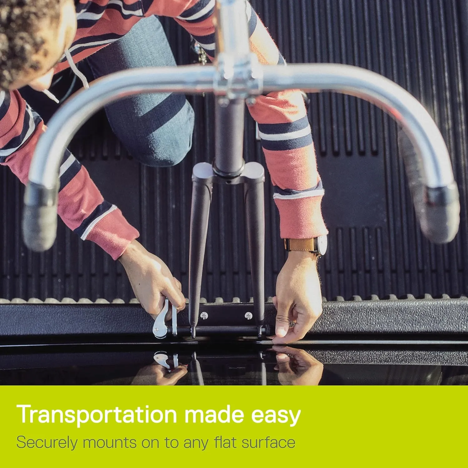 Original Bike Hitches by Delta Cycle - Securely Holds All Bicycles & Fits Any Flat Surface for Safe Transportation - Heavy Mountain Bikes, Road Bicycles & eBikes, Heat-Treated Aluminum