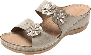 Orthopedic Sandals for Women Wide Width Flip Flops with Arch Support Casual Open Toe Platforms Casual Outdoor Shoes