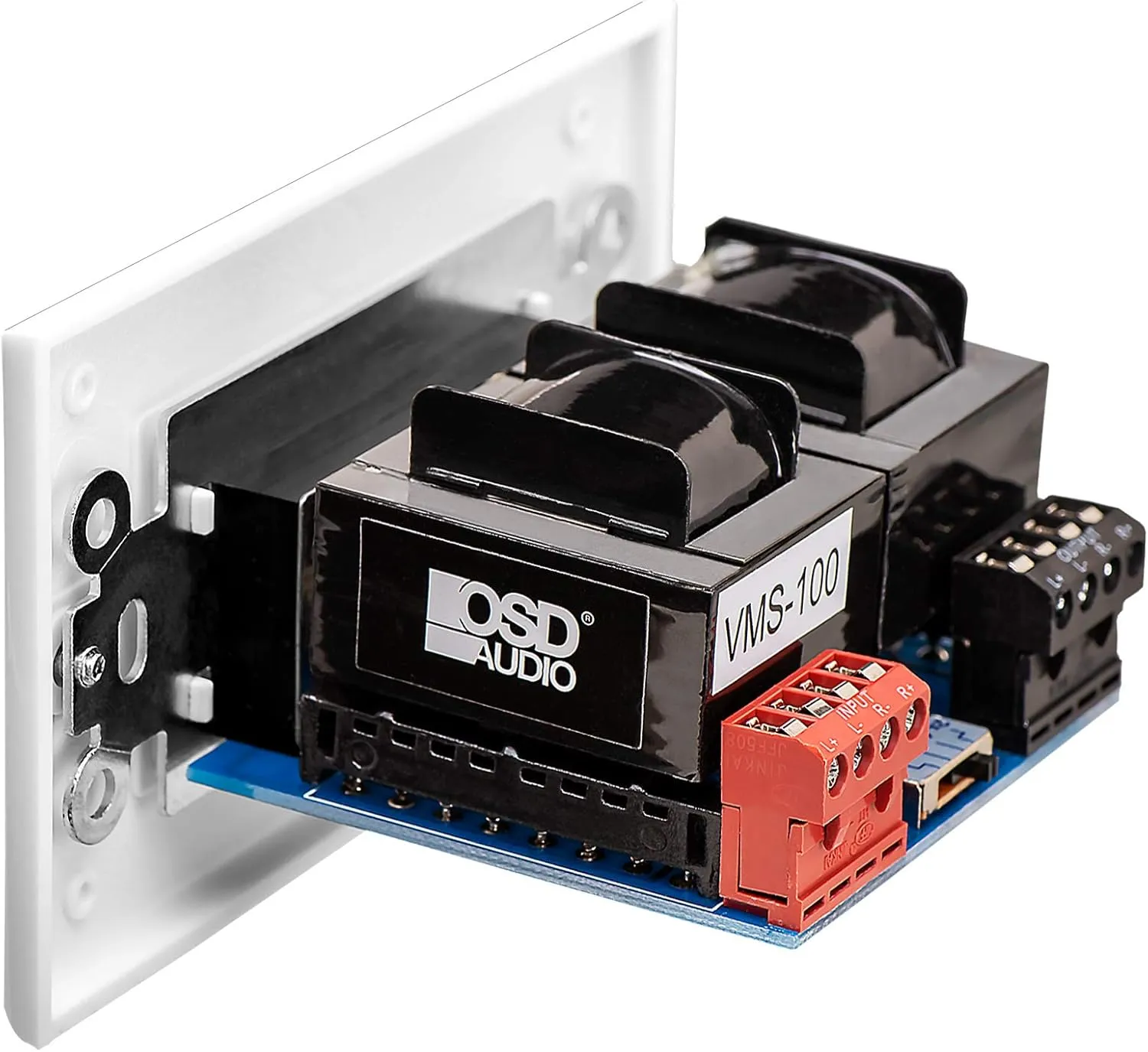 OSD 300W in Wall Volume Control Impedance Matching for Home Speakers, Slider White VMS300