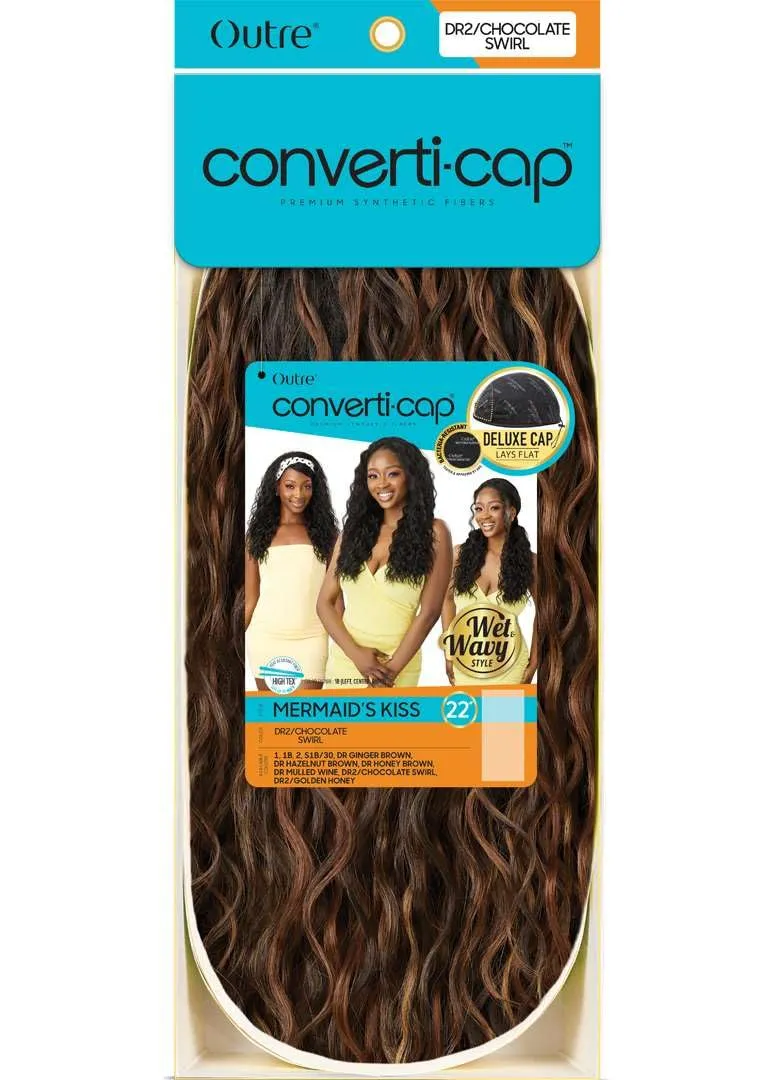 Outre Converti Cap - Wet & Wavy - Mermaid's Kiss (DR HAZELNUT BROWN)