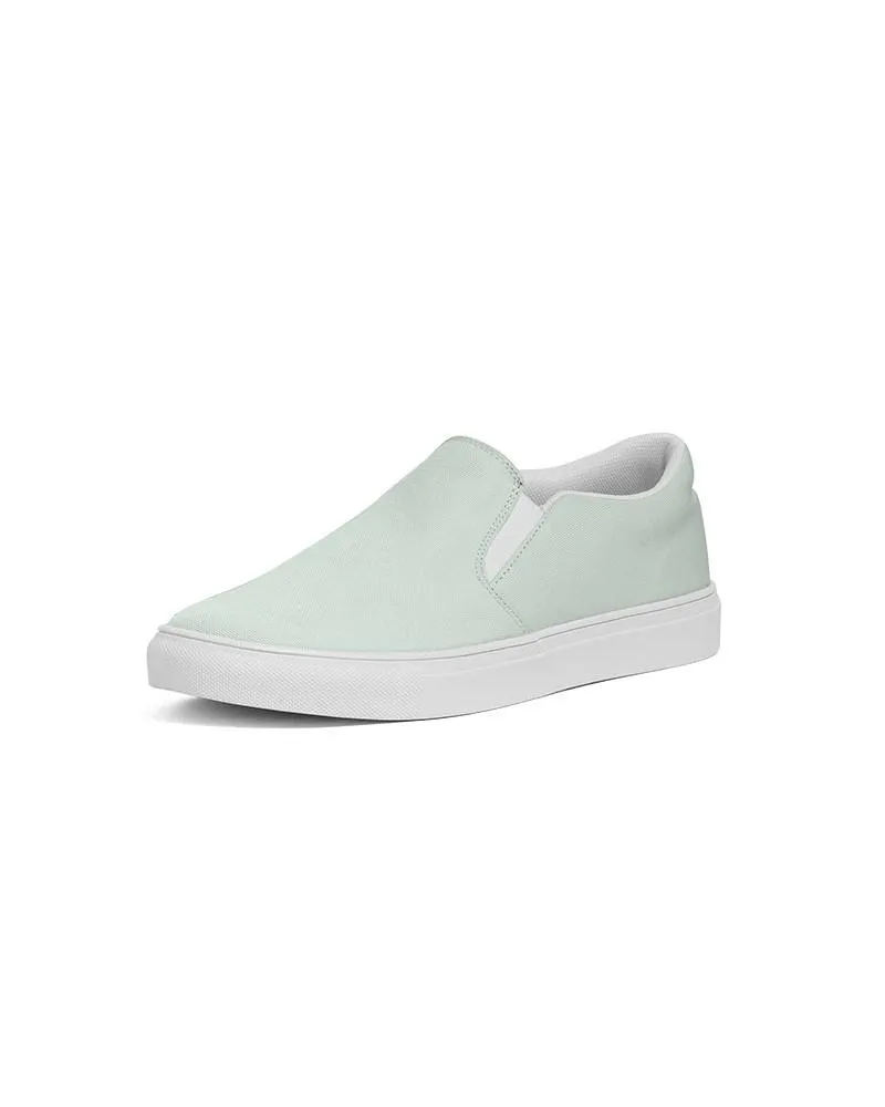 Pale Green Slip-On Canvas Sneakers | Men's | Bright Pale Green | C10M0Y10K0
