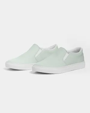 Pale Green Slip-On Canvas Sneakers | Men's | Bright Pale Green | C10M0Y10K0