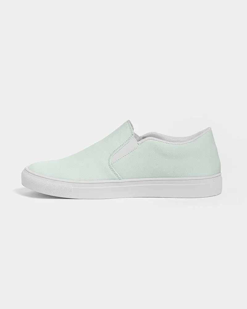 Pale Green Slip-On Canvas Sneakers | Men's | Bright Pale Green | C10M0Y10K0