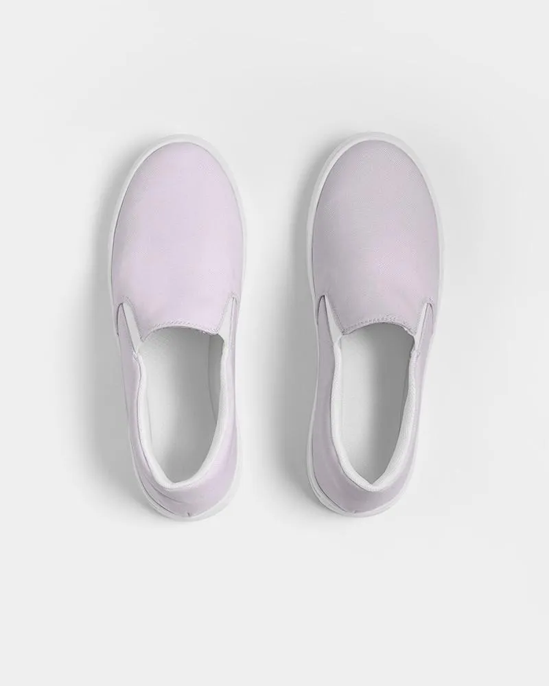 Pale Purple Slip-On Canvas Sneakers | Women's | Bright Pale Purple | C5M10Y0K0