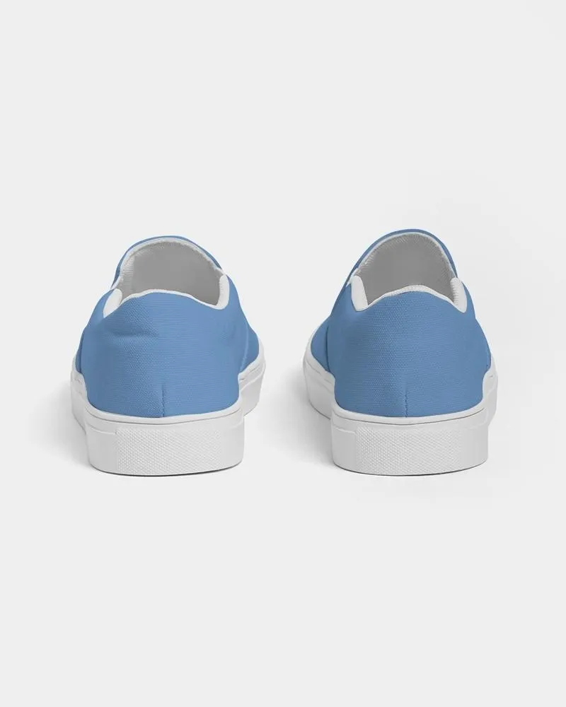Pastel Blue Slip-On Canvas Sneakers | Men's | Bright Pastel Blue | C60M30Y0K0