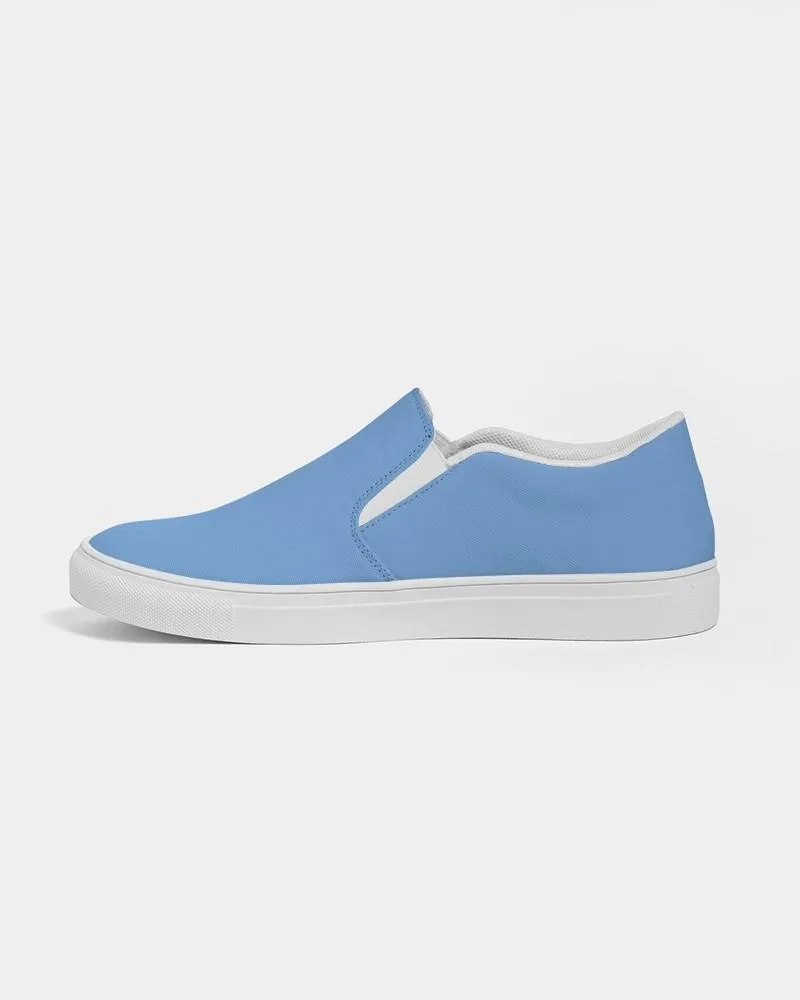 Pastel Blue Slip-On Canvas Sneakers | Men's | Bright Pastel Blue | C60M30Y0K0