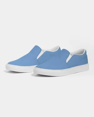 Pastel Blue Slip-On Canvas Sneakers | Men's | Bright Pastel Blue | C60M30Y0K0