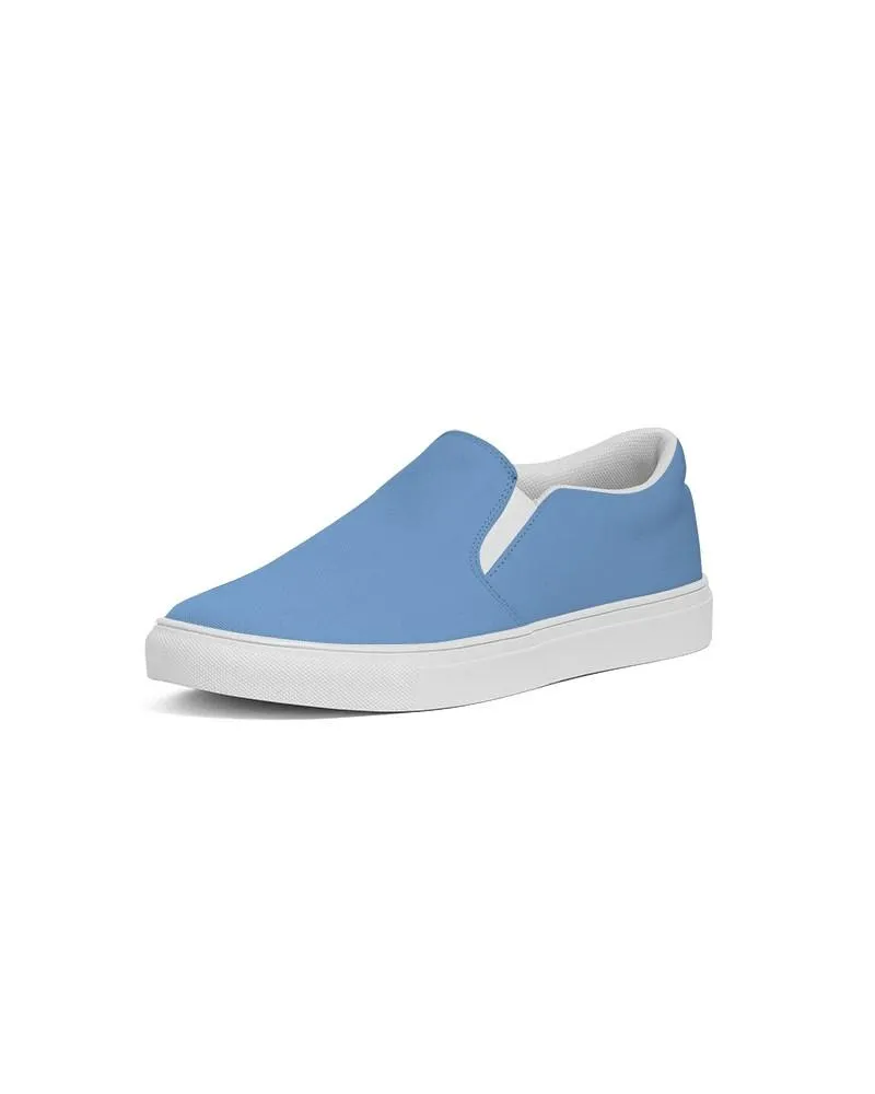 Pastel Blue Slip-On Canvas Sneakers | Men's | Bright Pastel Blue | C60M30Y0K0