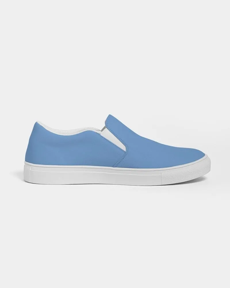 Pastel Blue Slip-On Canvas Sneakers | Men's | Bright Pastel Blue | C60M30Y0K0