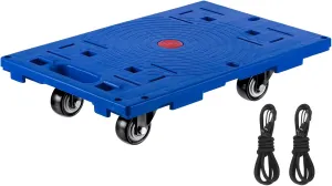 PATIKIL Furniture Dolly for Moving, 1 Pack Portable Small Flat Moving Dolly with 4 Wheels Furniture Movers Dolly for Heavy Furniture, 440 LBS Capacity, Blue
