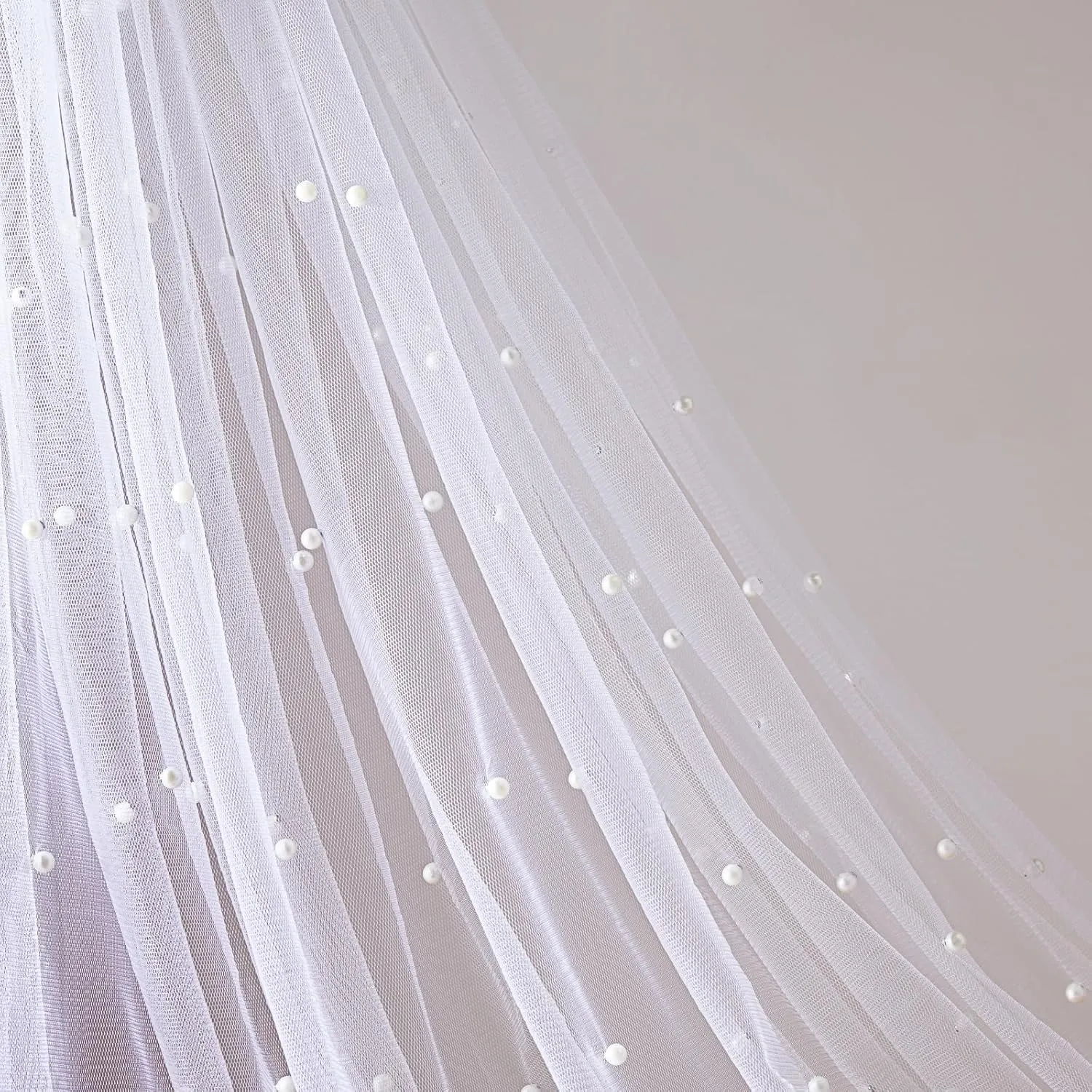 Pearl Tulle Tablecloth White Table Cloth 4 Pieces 60x120 inch Wedding Veil Pearl Sheer Tulle Table Cover Fabrics 10 ft for Wedding Arch Dessert Table Decorations