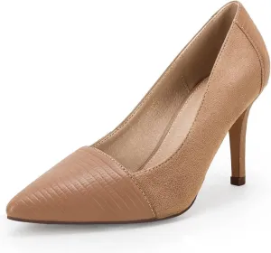PiePieBuy Womens High Heels Pumps Pointed Toe Slip On Stiletto Classic Dress Party Office Shoes