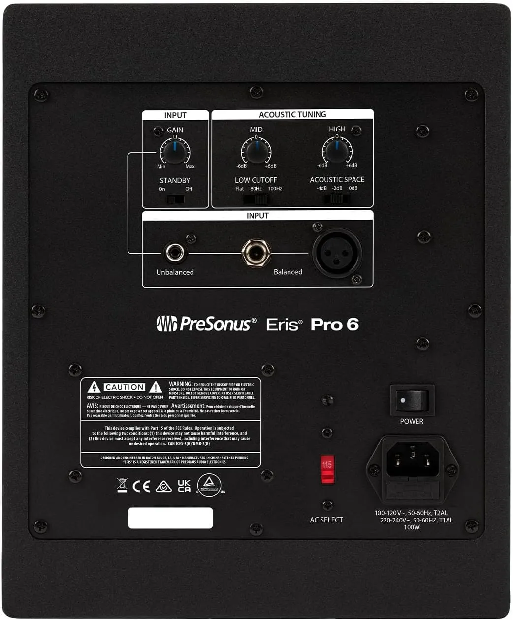 PreSonus Eris Pro 6 2-Way Biamped, Active, 6.5-inch Coaxial Studio Monitor