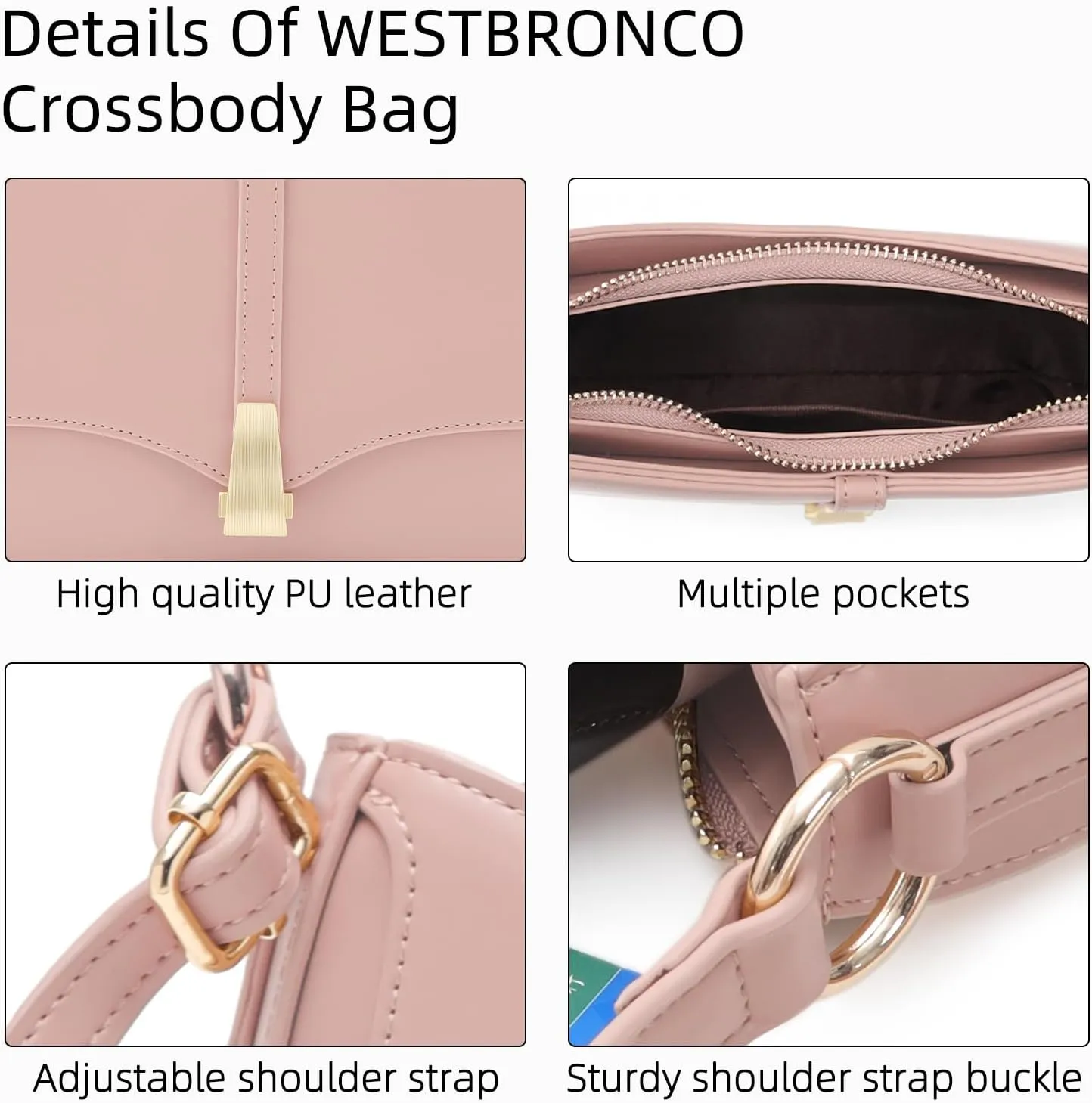 Prettyzys Crescent Shoulder Bag for Women, Vintage Retro Vegan Leather Clutch Tote Handbags Crossbody Bags Handbag for Women