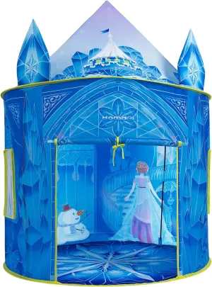 Princess Play Tent, Frozen Toy for Girls, Ice Castle Kids Tent Indoor and Outdoor, Large Imaginative Playhouse 51" X 40" with Carrying Bag for 1 2 3 4 5 6 7 8 9 Years Old Girls Gift