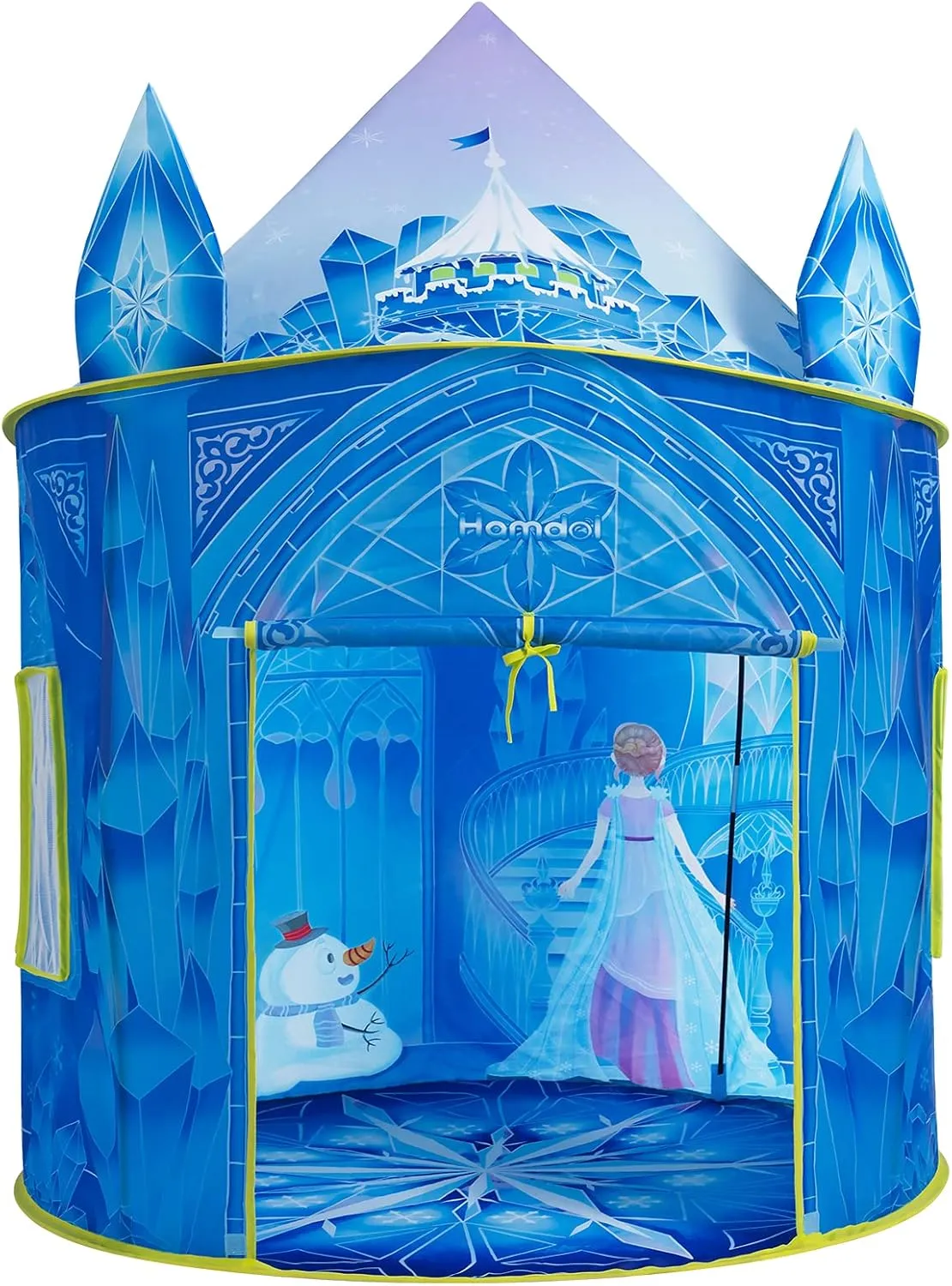 Princess Play Tent, Frozen Toy for Girls, Ice Castle Kids Tent Indoor and Outdoor, Large Imaginative Playhouse 51" X 40" with Carrying Bag for 1 2 3 4 5 6 7 8 9 Years Old Girls Gift