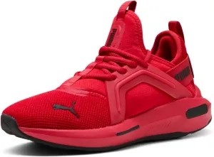 PUMA Softride Enzo Sneaker, Black-Red Fire, 6 US Unisex Big Kid